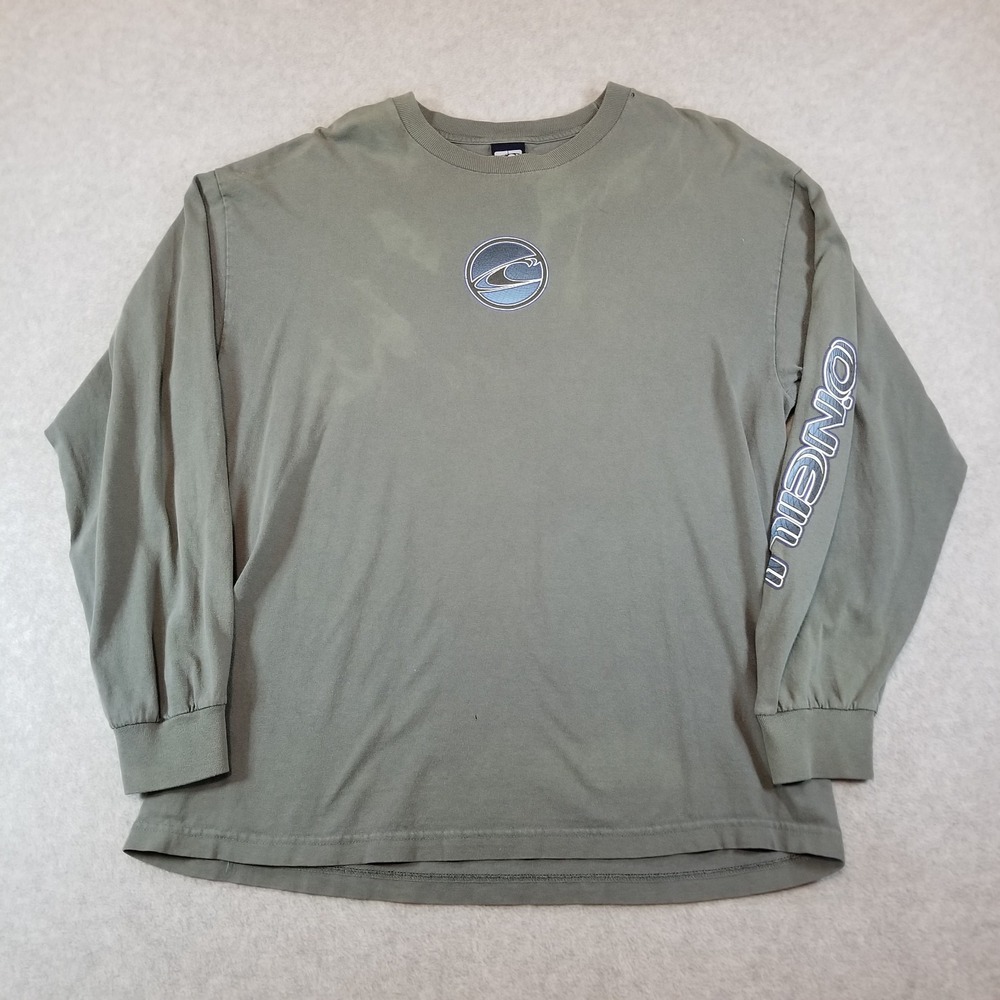 Vintage Y2K O'Neill Shirt Mens Extra Large Green Surf Skate Graphic Logo Cotton